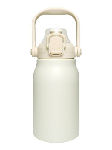 [쿠팸]-C8 탑 핸들 와이드 텀블러 1000ml 코코넛밀크