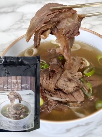 바르다집밥 100% 한우로 만든 고기 듬뿍 뼈없는 갈비탕 800g