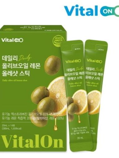 [바이탈온] 데일리 올리브오일 레몬 올레샷스틱 20ml*14포