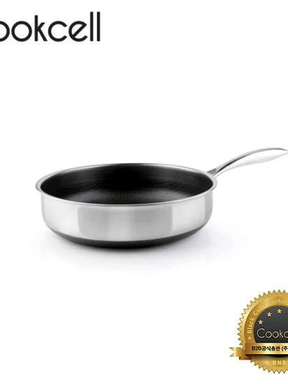 [쿡셀] 통3중 더블 세라믹 코팅 블랙에디션 IH 소테팬 24cm