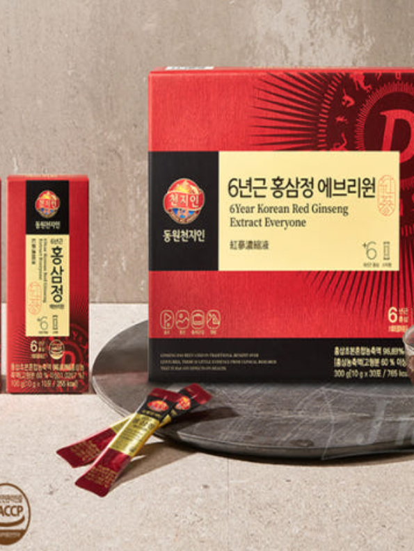 [동원천지인] 6년근홍삼정 에브리원 10g*30포, 쇼핑백