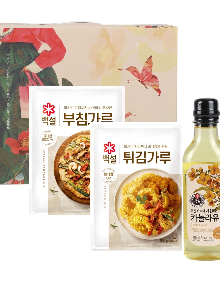 백설 부침, 튀김가루 세트