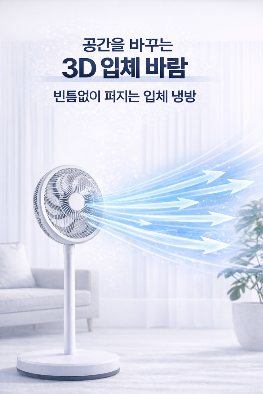 아쥬라 AZZURRA 써큘레이터형 저소음 리모컨 선풍기