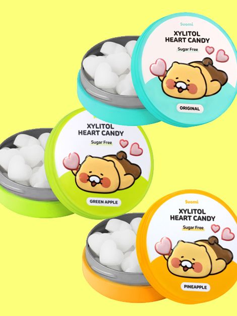 춘식이 자일리톨 하트 캔디 40g, 1개(3종 택1)