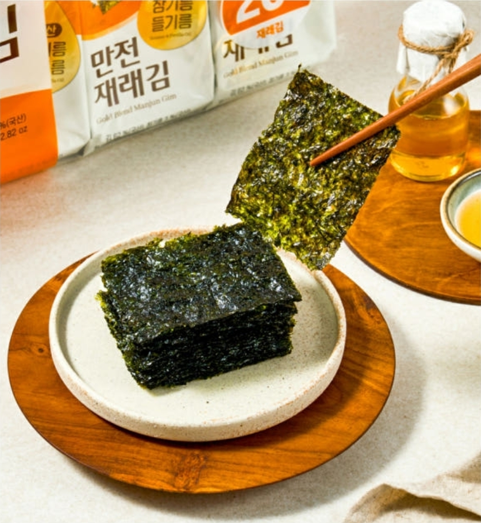 상품코드 : MJ007 국산 참기름 들기름 만전재래김 4g x 20봉 80g