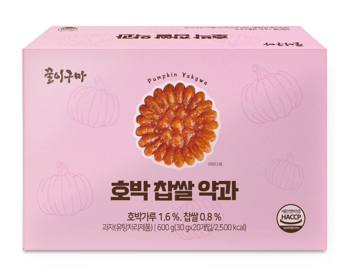 상품코드 : LC005 꿀이구마 뉴 호박찹쌀약과 30g x 20개