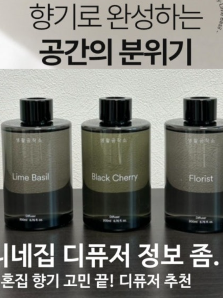(특수 리드스틱) 발향력 좋은 디퓨저 200ml X 2개