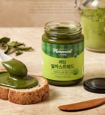 비타민마을 모노밀 저당잼 알룰로스 말차스프레드 210g