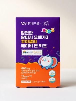 [비타민마을] 맘편한 알티지 오메가3 꾸미젤리 베이비 앤 키즈 1.9gX30젤리