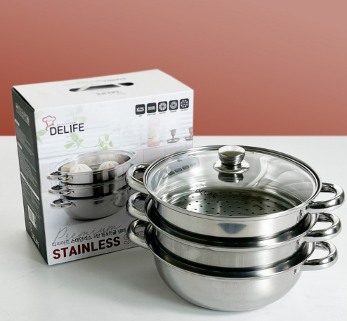 상품코드 : J650 디라이프 3단 찜 전골냄비 28cm