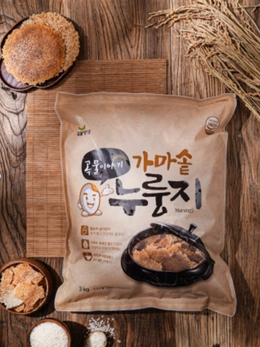 곡물명가 100% 국내산 쌀눈쌀 가마솥 누룽지 3kg