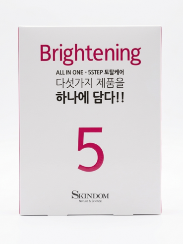 스킨덤 올인원 5스텝 토탈케어 미백 마스크팩