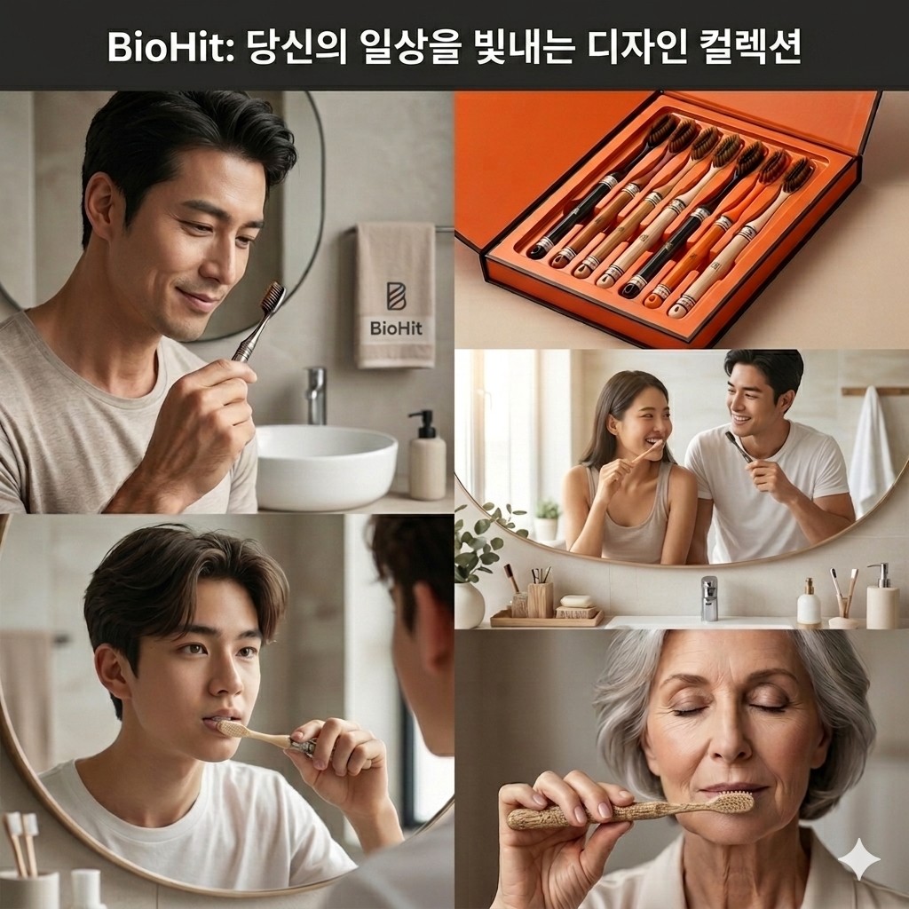 상품코드 : K655 바이오히트 칫솔 세트 6p (일반 칫솔모) (카톤발주용)