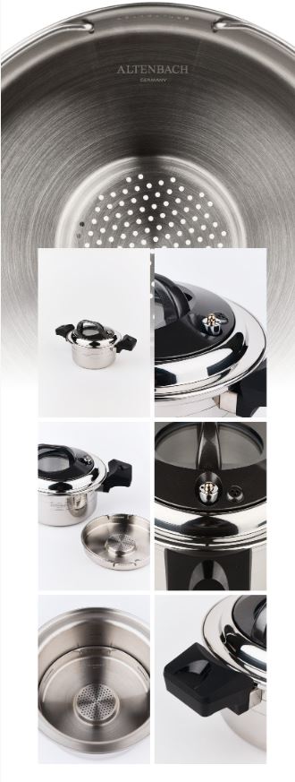알텐바흐 엑스쿠첸 저압냄비 2.8L + 저당트레이 20cm