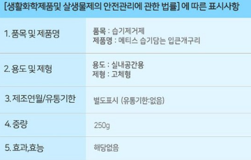 상품코드 : HAS052 메티스 습기담는 입큰개구리 제습제