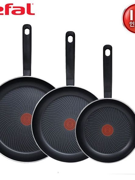 [테팔] 퍼펙트 쿠킹 다크 인덕션 프라이팬 24cm+28cm+32cm