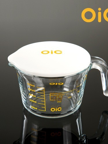 [OIC] 컵라면 글라스 계랑컵 0.5L(뚜껑포함) 화이트에그