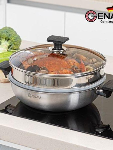 [제너] 라인 IH 궁중전골 스텐 찜기 30cm
