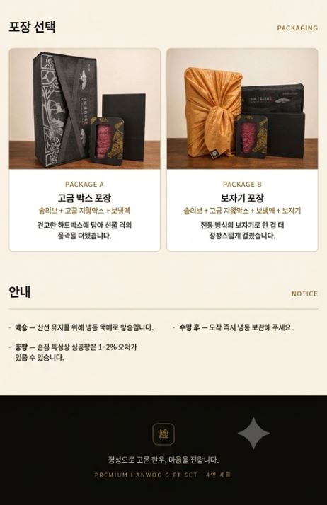 명우관 한우 1++ 선물세트 (4번세트)