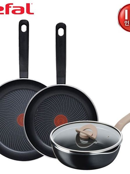 [테팔] 퍼펙트 쿠킹 다크 인덕션 프라이팬 24cm+28cm+G6 원픽 냄비팬 22cm(블랙)