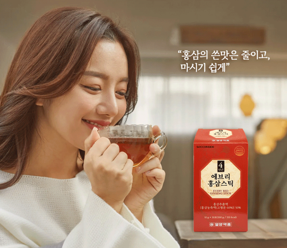 일양약품 4년근 홍삼활력 에브리 홍삼스틱 30포
