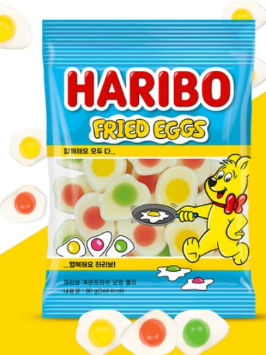 하리보 계란프라이 모양 젤리 80g (카톤발주용)