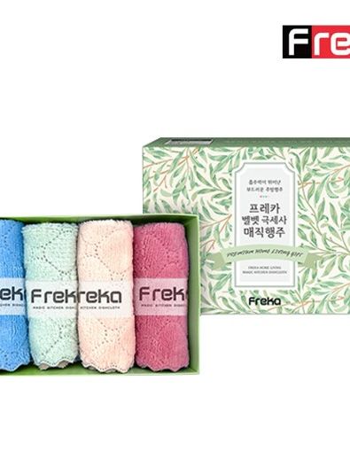 [프레카] 벨벳 극세사 매직행주 4P