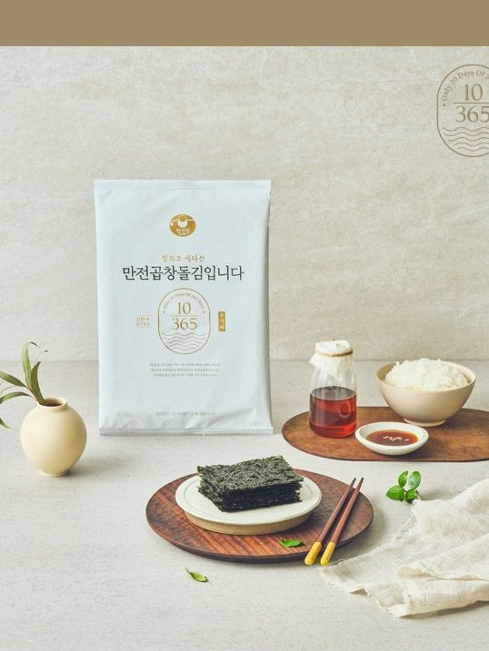 만전곱창돌김입니다 전장 김 3봉 (무가미/조미)