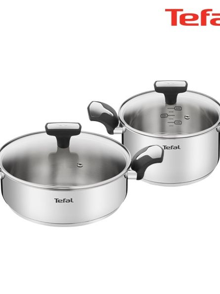 [테팔] 팬&냄비 IH 뉴이모션 2종세트 (편수냄비 16cm + 양수냄비 24cm)