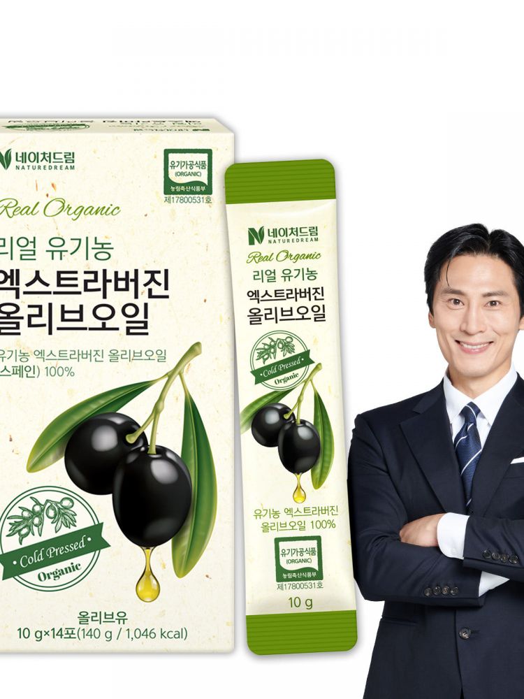 [네이처드림] 리얼 유기농 엑스트라버진 올리브오일 10g x 14포