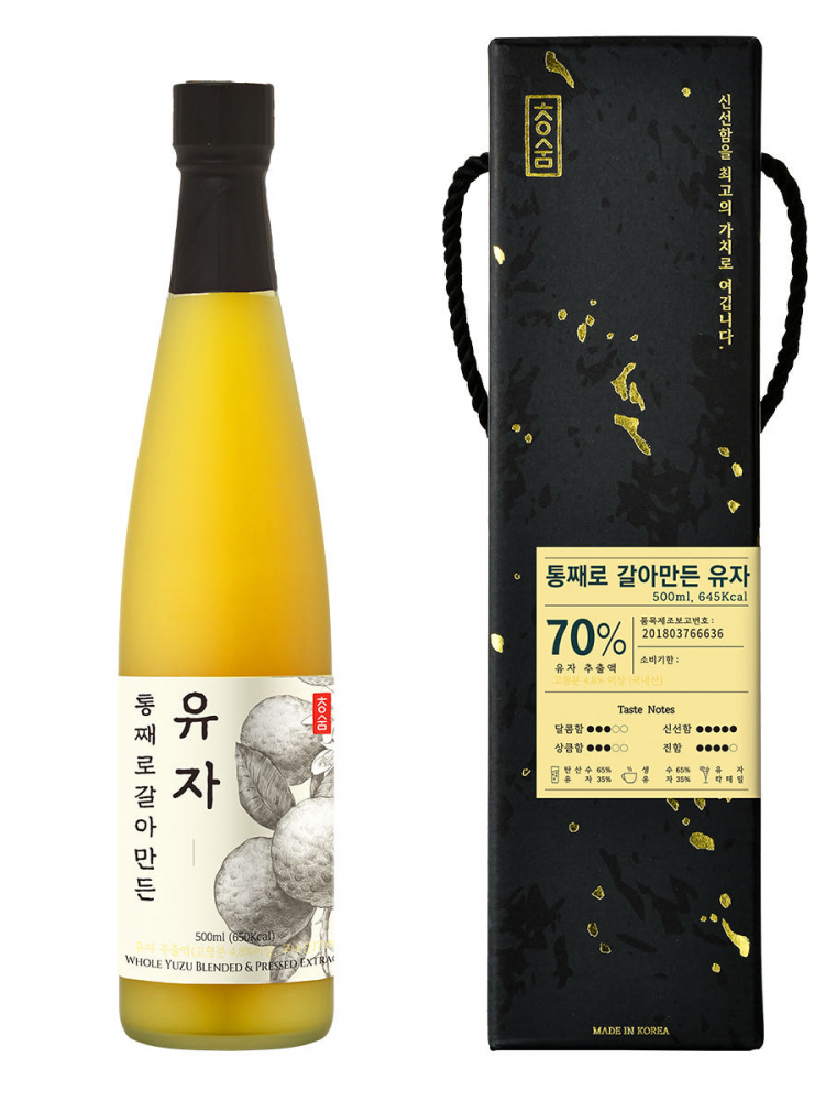 [청숨] 통째로 갈아만든 유자500ml 선물세트 1호