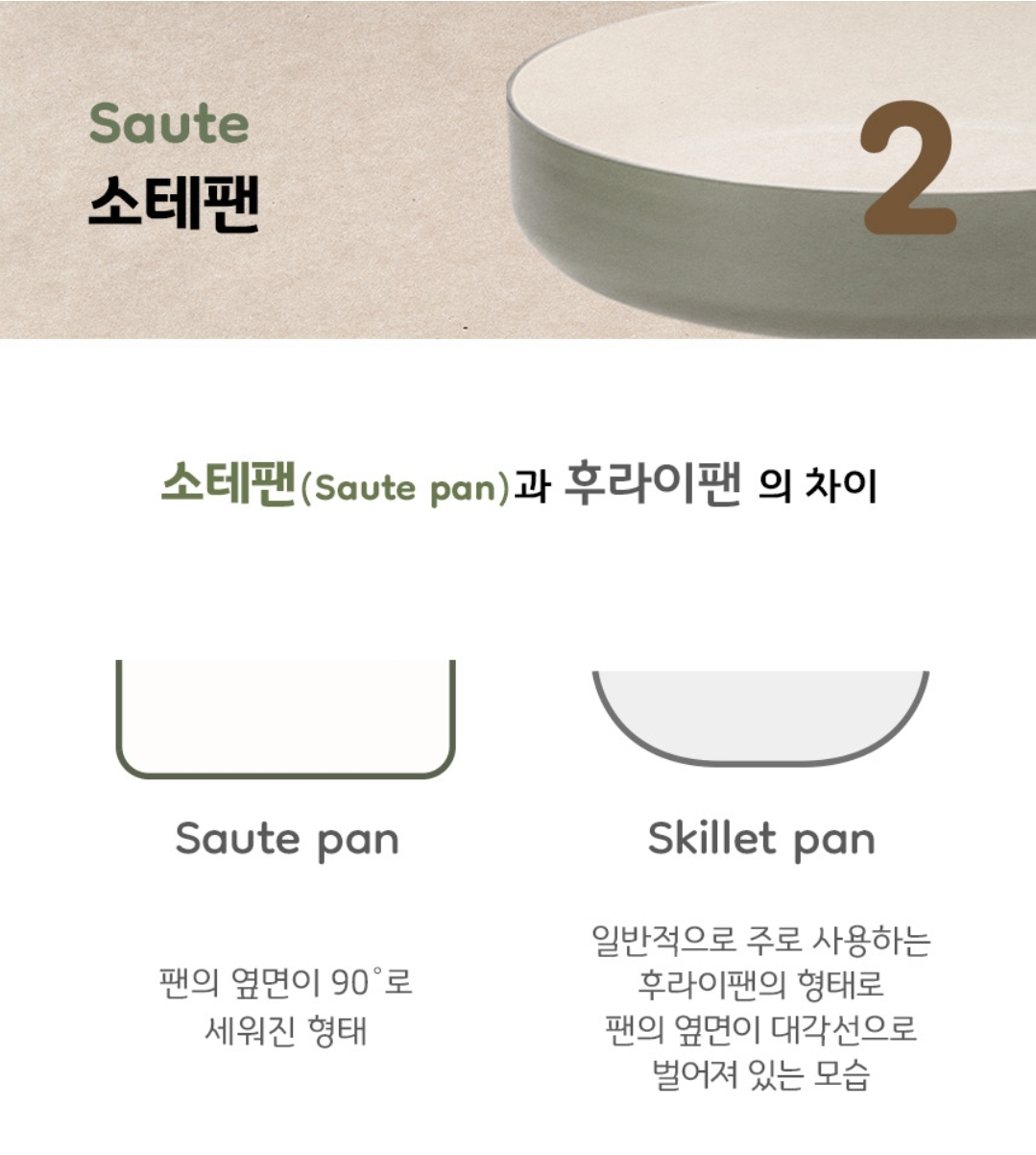 상품코드 : K0246 [햄튼] 포레 세라믹 소테팬 3종 세트