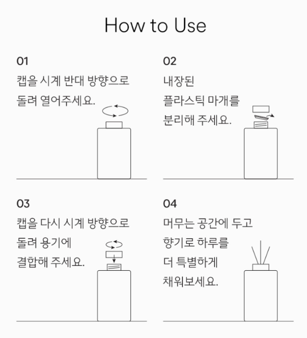 생활공작소 (특수 스틱) 발향력 좋은 디퓨저 200ml X 2개