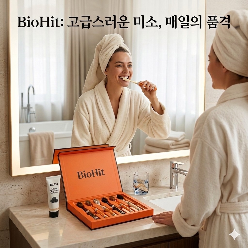 상품코드 : K655 바이오히트 칫솔 세트 6p (일반 칫솔모) (카톤발주용)