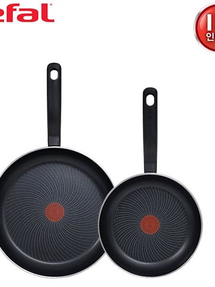 [테팔] 퍼펙트 쿠킹 다크 인덕션 프라이팬 24cm+30cm