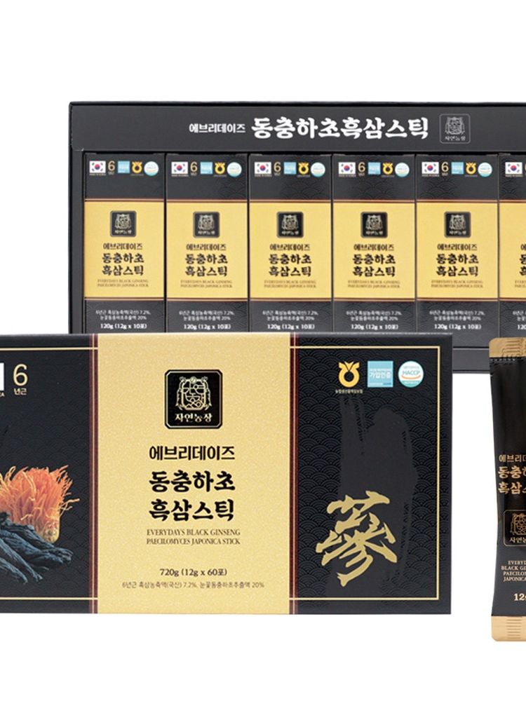 [에브리데이즈] 동충하초 흑삼스틱 12g*60포 (720g)