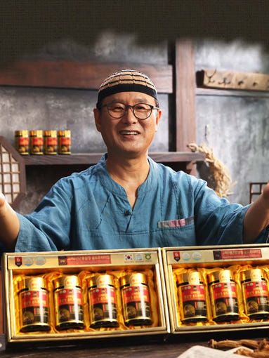 [김오곤] 고려 6년근 홍삼정 골드프리미엄 (240gX4병) + 쇼핑백