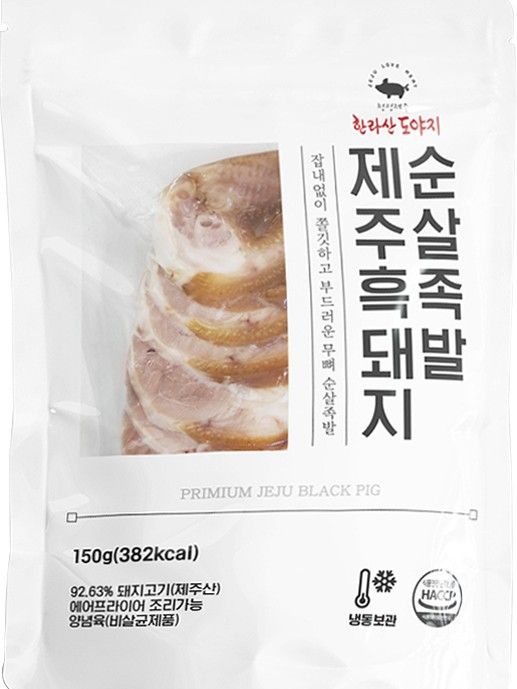 제주흑돼지 순살족발 150g (순살, 매콤)