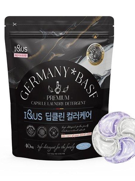 [아이앤어스] 4챔버 딥클린 컬러케어 독일 BASF 캡슐세제 40개입