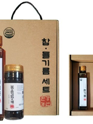 [한강농산] 참기름 2종세트 (검정볶음깨)