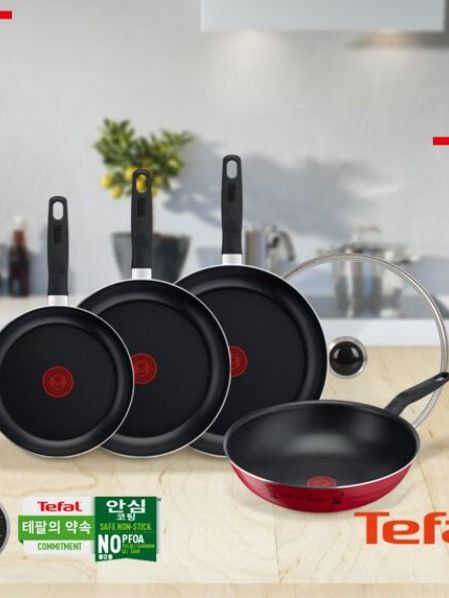 [테팔] 밸리드 쿡 프라이팬 24cm+28cm+30cm+궁중팬 28cm+유리 뚜껑
