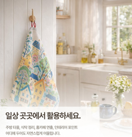 상품코드 : S283 하우스 면 주방 타올 1P