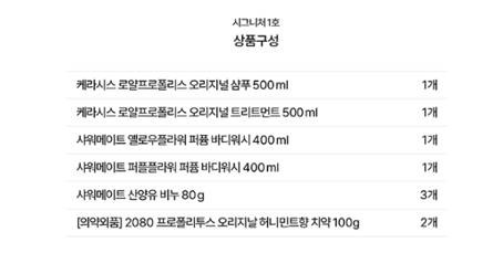 상품코드 : GLB096 애경 시그니처 1호 명절선물세트