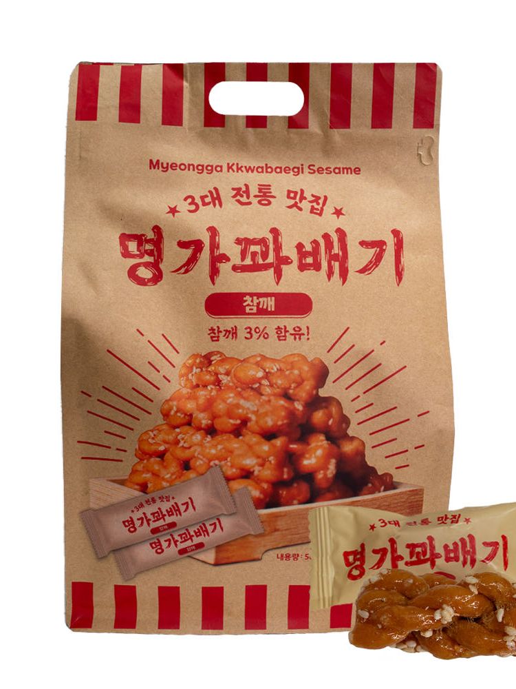 명가꽈배기참깨맛500g