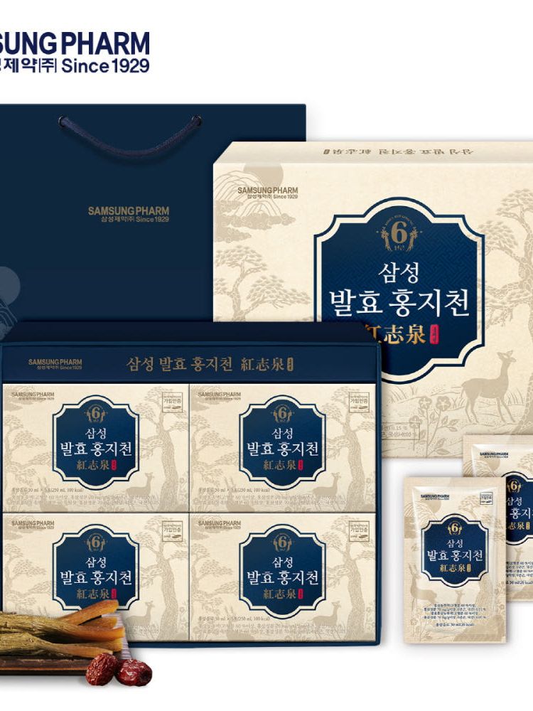 [삼성제약] 삼성 발효 홍지천(일반식품) + 쇼핑백 포함
