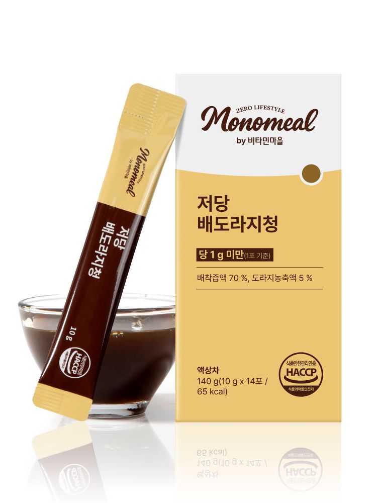 [비타민마을] 모노밀 알룰로스 저당 배도라지청 스틱 14포, 1개