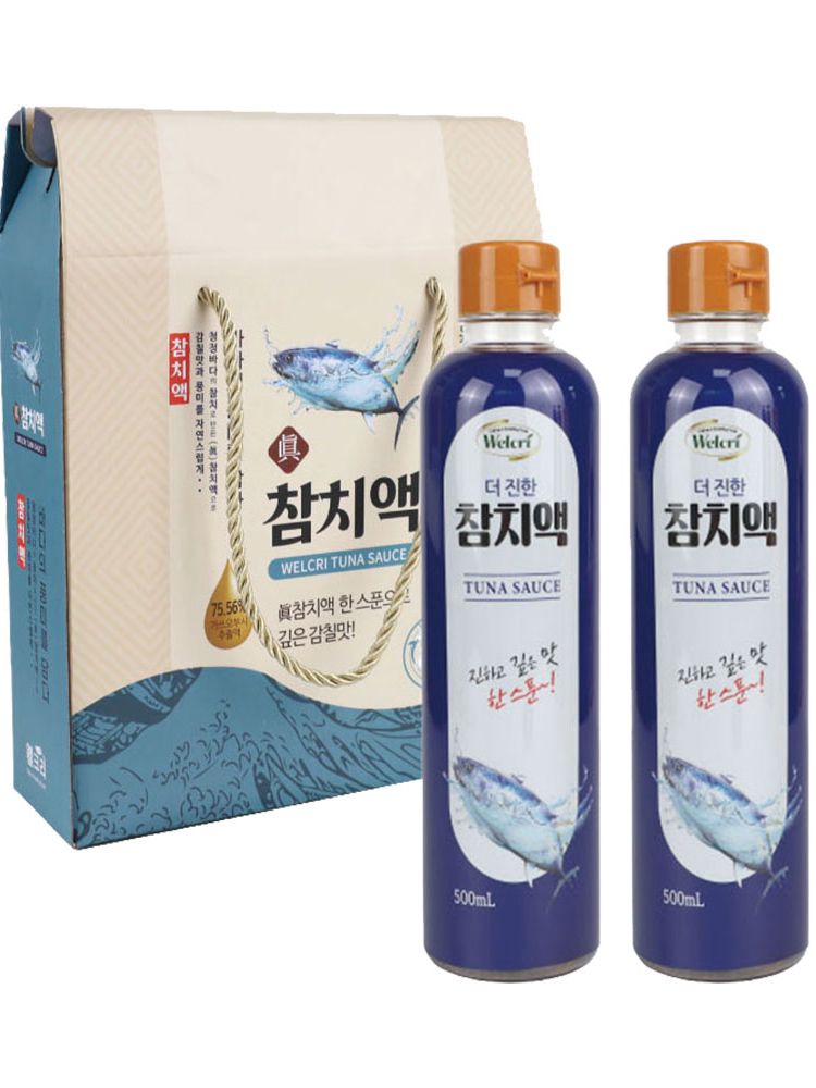 [웰크리] 더 진한 참치액 500ml 2P세트