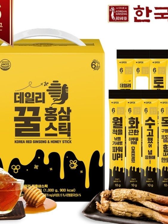 [한국삼] 데일리 꿀홍삼스틱 (10g x 100포)