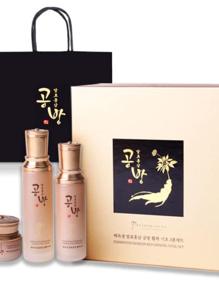[대한홍삼] 백옥생 발효홍삼 공방 활력 3종세트 (활력수액 120ml / 활력유액 100ml / 활력크림 50g)