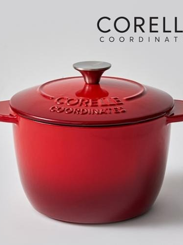 [코렐] 코디네이츠 무쇠 스칼렛 레드 1.75L 밥솥